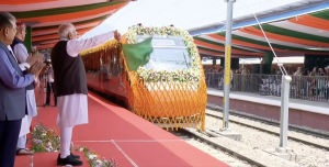 PM Modi flags off Katra-Srinagar Vande Bharat Express